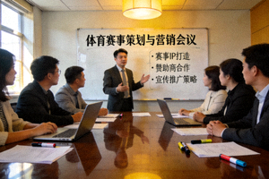 体育赛事策划与营销会议讨论场景